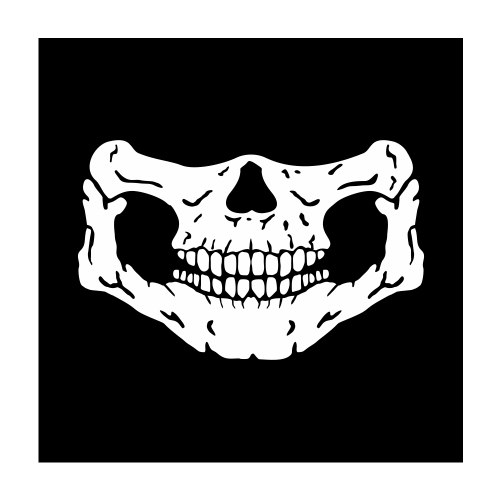 Skull Totenkopf Vektorgrafik für Schlauchtuch