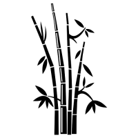 Bambus Wandtattoo Aufkleber Vektorgrafik für den Schneideplotter